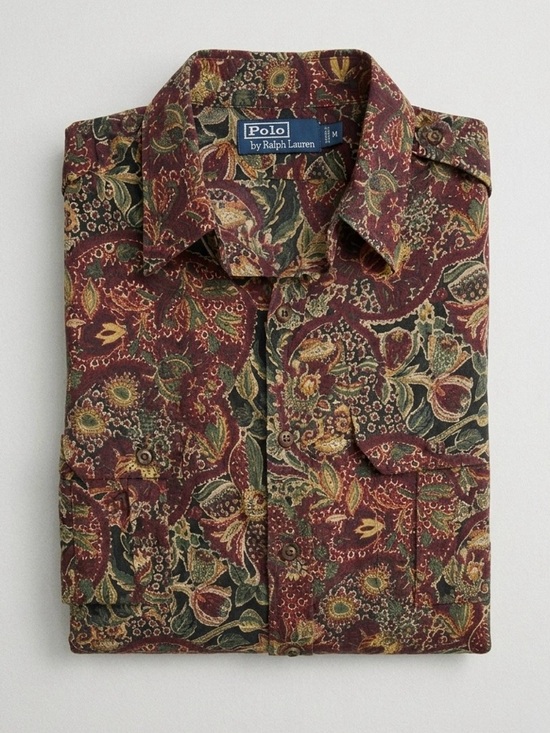 Polo Ralph Lauren Other - Vintage 90s Polo Ralph Lauren Floral Paisley Shirt Size Medium
